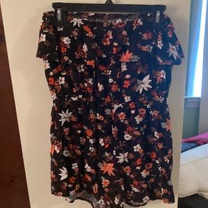 Strapless romper